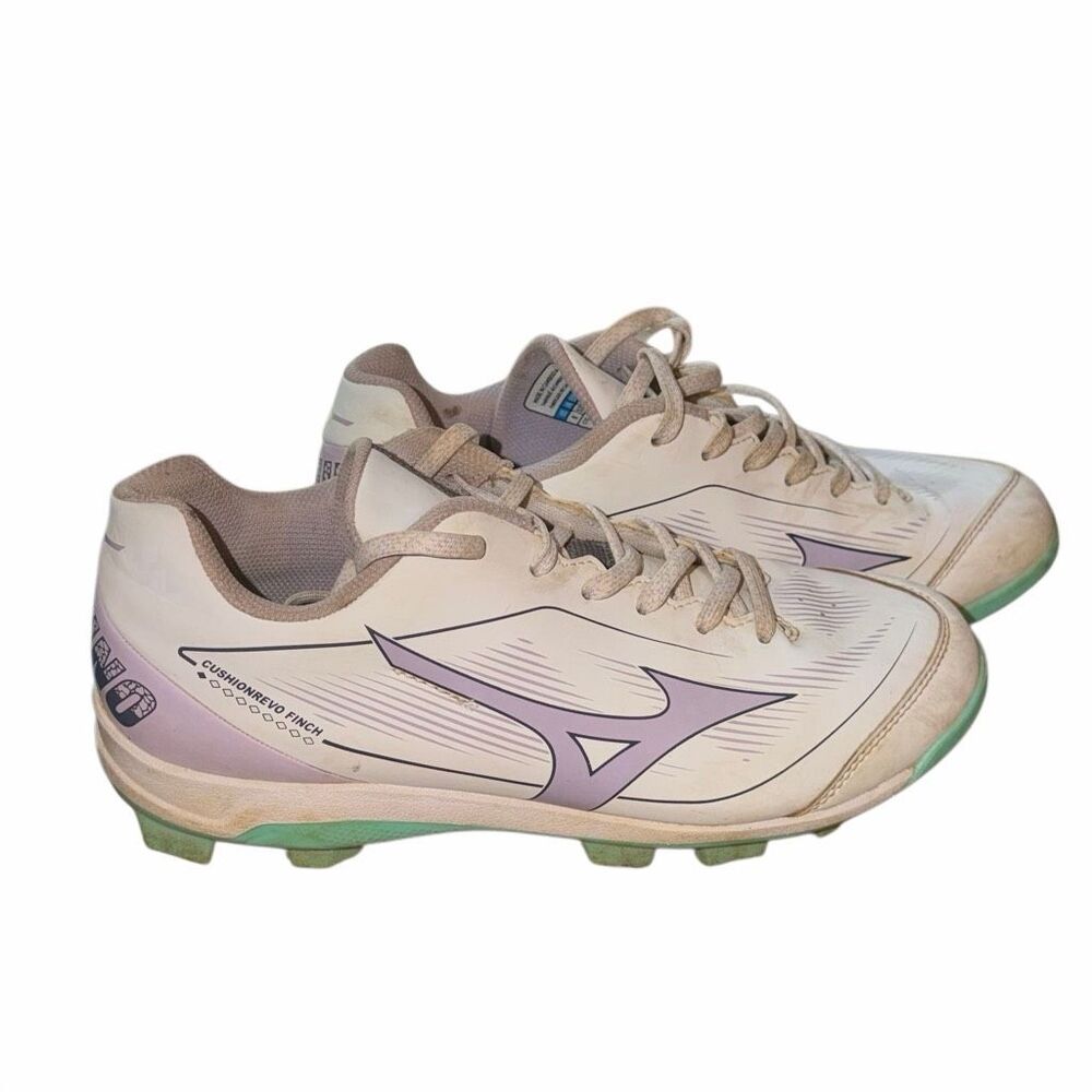 Mizuno Kids' CUSHIONREVO Finch RM Softball Cleat size 8 shoe